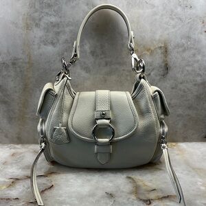 Banana Republic Leather Satchel Cream/Bone color